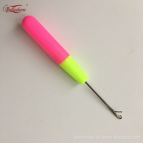 Wholesale   Big Plastic Handle Hook Pulling Hook Needle ,Ventilating Wig Needle In Hair Extension Tools 50pc/bag